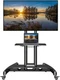 NB Mobile TV Cart, UL Listed, Rolling TV Stand with Wheels for 32 to 75 Inch ...