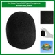 On-Stage Black Foam Mic Windscreen for Ultimate Wind and Moisture Defense