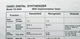 Original Casio MIDI Implementation Chart Sheet for CZ-5000 Digital Synthesizer