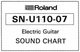 Roland SN-U110-07 Electric Guitar Sound Chart Reformatted Print-Out