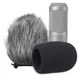 SUNMON Windscreen and Foam Cover, Indoor Outdoor Microphone Wind Muff for Aud...