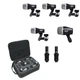 CAD Audio Stage7 Premium 7-Piece Drum Instrument Mic Microphone Pack |Vinyl Case