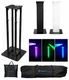 (1) Rockville Black Adjustable Totem Speaker Stand For Gemini GVX-12P