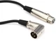 Hosa XRR-115 Balanced Interconnect Cable with Angled XLR Male End - 15 foot