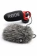 Rode VideoMicro Shotgun Camera Microphone w/ Furry Windshield Deadcat