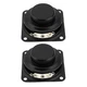 Micro Traders 2Pcs Mini Audio Speakers Square 40mm Internal Magnetic Speaker... 
