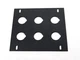 Elite Core FB-PLATE6 Unloaded Plate for Recessed Floor Box, 6-Punch (