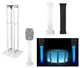 (1) Rockville White Adjustable Totem Stand For (1) Rockville RPG122K 12" Speaker