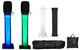 (2) Rockville BPA15 15" Powered Active 800w DJ Speakers w Bluetooth+Totem Stands