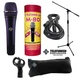 Telefunken M80 Dynamic Microphone (Purple) + XLR Cable and a Mic Stand