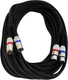 Audio2000'S Tm ADC203K 50Ft 17AWG, Dual (XLRF-XLRM) Balanced Audio Cables