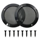 MEETOOT 2pcs Cold Rolled Steel Loudspeaker Net Cover 4" Grill Cover with Moun...