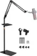 BILIONE Microphone Stand with Weighted Base, Mic Floor Large, Black 