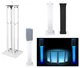 (1) Rockville White Adjustable Totem Speaker Stand For Community SLS920H