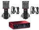 Focusrite SCARLETT 16I16 4G 4th Gen Audio Recording Interface+(2) Studio Mics