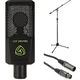Lewitt LCT 240 PRO Value Pack Condenser Microphone With Stand and Cable - Black