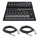 Mackie Mix12FX 12-channel Compact Mixer with 2x XLR Cables