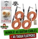 20FT Guitar Cables FAT TOAD 6 Pack Bundle & 4x BLACK MOUNTAIN Tagua Guitar Picks