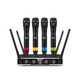 D Debra Wireless Microphone System Audio Pro DU4004 UHF 4 * 16 Adjustable Cha...
