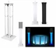 (1) Rockville White Adjustable Totem Stand For Turbo Sound NuQ-10DP 10" Speaker