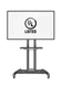 NB Mobile TV Cart, UL Listed, Rolling TV Stand with Wheels for 32 to 75 Inch ...