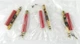 ADC M642/2-2  1/4in Plug Stereo Red, Set of 4- NOS, Free Shipping