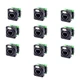 10 Neutrik NE8FDP-B Ethercon Ethernet Pass-Through Panel Mount Connectors -Black