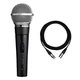 Shure SM58S Vocal Microphone with On/Off Switch Bundle with XLR Mogami Cable