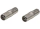 (2) Two Genuine NEUTRIK NA3MM 3-Pin XLR Male to XLR Male Coupler Adapter