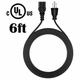 UL 6ft AC Power Cord Cable Lead For QSC KS112 KS118 KW152 Powered Subwoofer Plug