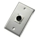 Neutrik 103F Loudspeaker Connector Wallplate Single NC3FD-L-1