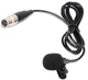 Todlinkoc Lavalier Lapel Microphone with Mini XLR Jack, Hand-Free clear 