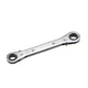 uxcell Reversible 1/2" x 9/16", Silver With Chrome and Black Accents 