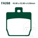 6598-SINTERED BRAKE PADS HH SCOOTER compatible with YAMAHA YQ 50 L AEROX TECH3