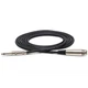 Hosa MCH-110 Hi-Z Microphone Cable XLR3F to 1/4" TS 10 ft