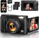 DC101 Compact Digital Camera 4K Ultra HD 16x Zoom Wi-Fi Auto Focus Black