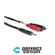 Hosa CMR-215 3.5mm TRS to Dual RCA Cable - 15FT CABLE - NEW - PERFECT CIRCUIT