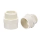 uxcell 40mm Slip X G1-1/4 Male Thread PVC Pipe Fitting Adapter 40 mm, Yellow 