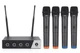 XTUGA S400 Wireless Microphone System, 4-Channel UHF Cordless Mic Set with Four