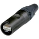 Neutrik NE8MX6-B-T EtherCON Connector Straight Plug Number of Poles 8P8C Black 1