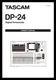 Tascam DP-24 Instruction Manual User Guide Coil Bound 108 Pages