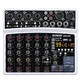 BOMGE 6 Channel Audio Sound Mixer - Professional Digital DJ Mixing Console for L