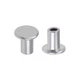 uxcell 100 Pcs 4mm x 6mm Aluminum Flat Head Semi-Tubular Rivets M4 x 