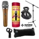 Telefunken M80 Dynamic Microphone (Oak) + 20ft XLR Cable and a Mic Stand 