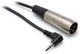 HOSA - XVM-110M - Camcorder Mic Cable - Right-angle 3.5 mm TRS to XLR3M - 10 ft