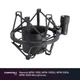 Black Shock Mount fits Marantz MPM-1000, MPM-1000U, MPM-500A, MPM-2000