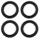 Fielect 5 Inch Speaker Rubber Edge Surround Rings Replacement Parts 5", Black 