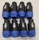 8 PCS NL8FC 8 Pole Locking High-Load Speakon Connector Replacement for Neutrik