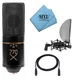 MXL 770X Multi-Pattern Condenser Microphone Package 20' XLR Shockmount Cloth