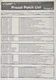 Roland VS8F-1 Effect Expansion Original Preset Patch List / Quick Lookup Sheet.